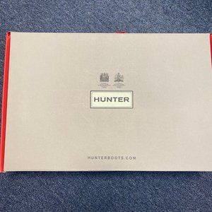HUNTER RAIN BOOTS, BLACK, LIKE NEW